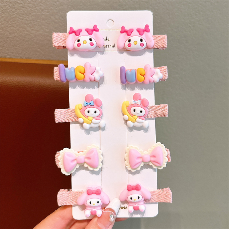 VĨ 10 KẸP MÁI BỌC VẢI HOẠT HÌNH KORUMI MELODY MS1104 (1)