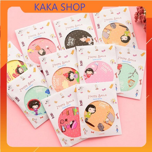 GƯƠNG MINI CẦM TAY BỎ TÚI NHIỀU MẪU