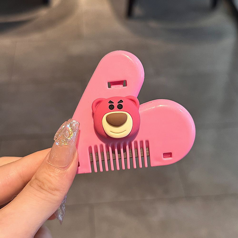 COMBO 5 CÁI (6K/ CÁI) LƯỢC TỈA TÓC MÁI TIỆN LỢI- ĐÍNH CHARM HOẠT HÌNH