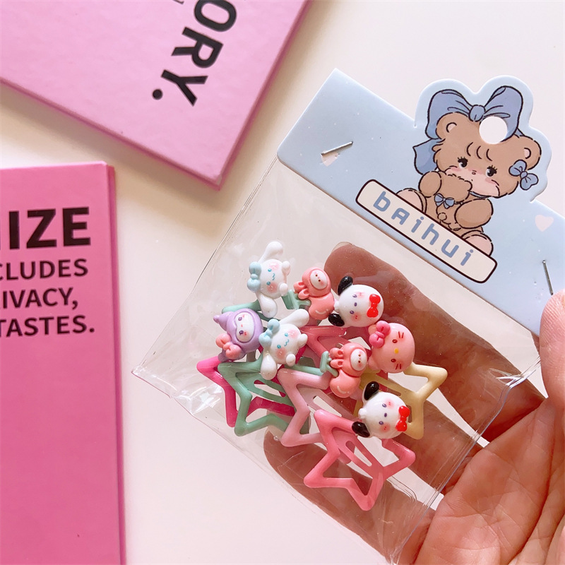 SET 5 KẸP MÁI NGÔI SAO ĐÍNH CHARM NGẪU NHIÊN -MX1042