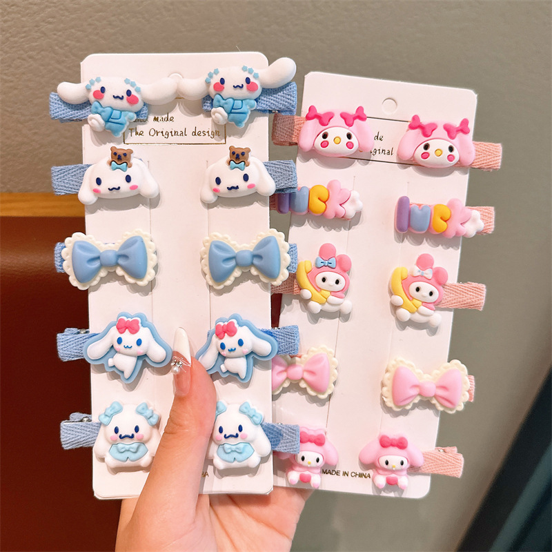 VĨ 10 KẸP MÁI BỌC VẢI HOẠT HÌNH KORUMI MELODY MS1104 (1)