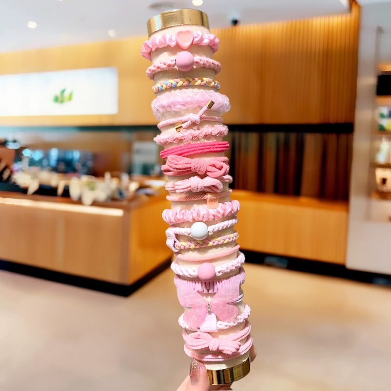 ỐNG 20 CHUN BUỘC TÓC HỒNG MIX MẪU