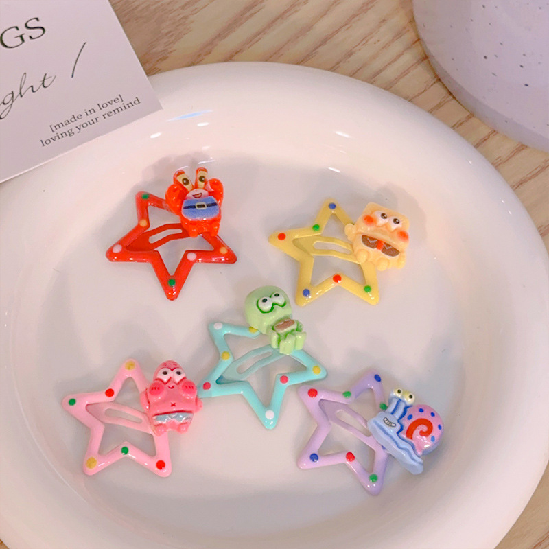 SET 5 KẸP MÁI NGÔI SAO ĐÍNH CHARM NGẪU NHIÊN -MX1042