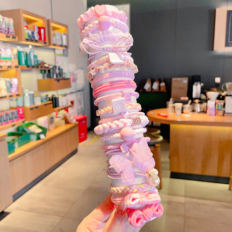 ỐNG 20 CHUN BUỘC TÓC HỒNG MIX MẪU