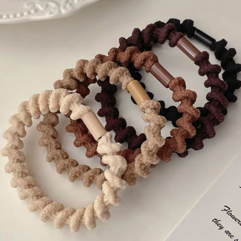 SET 10 DÂY BUỘC TÓC THỪNG SẲN 2 MẪU: ĐEN/ MIX MÀU (1)