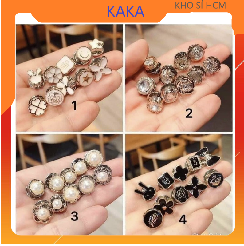 COMBO 10 SET - SET 10 NÚT BẤM GHIM CÀI ÁO