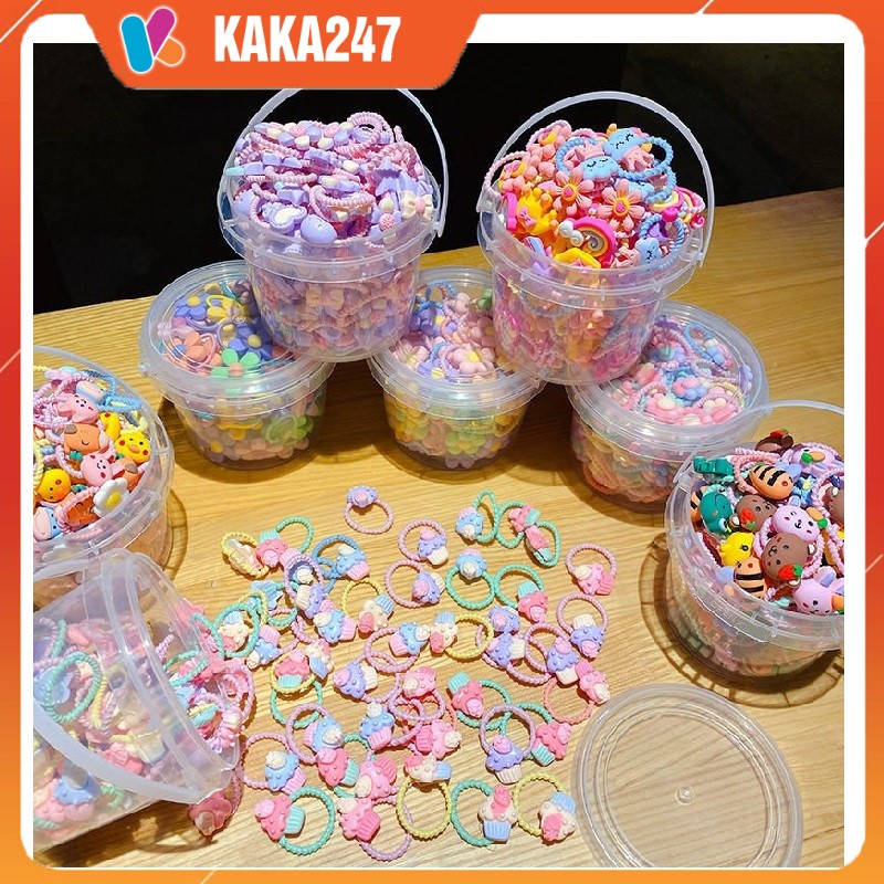 COMBO 20 XÔ (27.5K/ XÔ) XÔ 50 SỢI CHUN BUỘC TÓC CHO BÉ