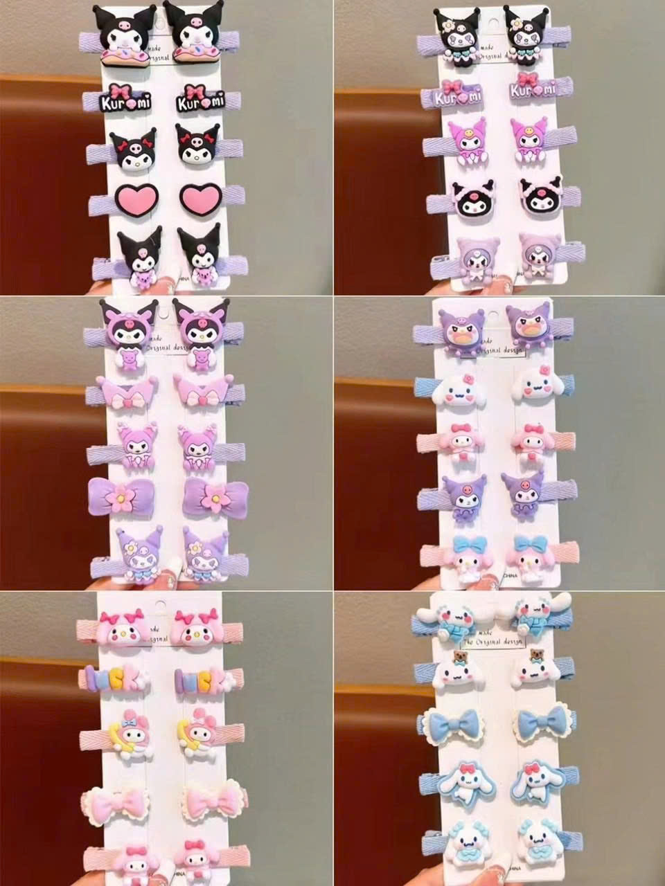 VĨ 10 KẸP MÁI BỌC VẢI HOẠT HÌNH KORUMI MELODY MS1104 (1)