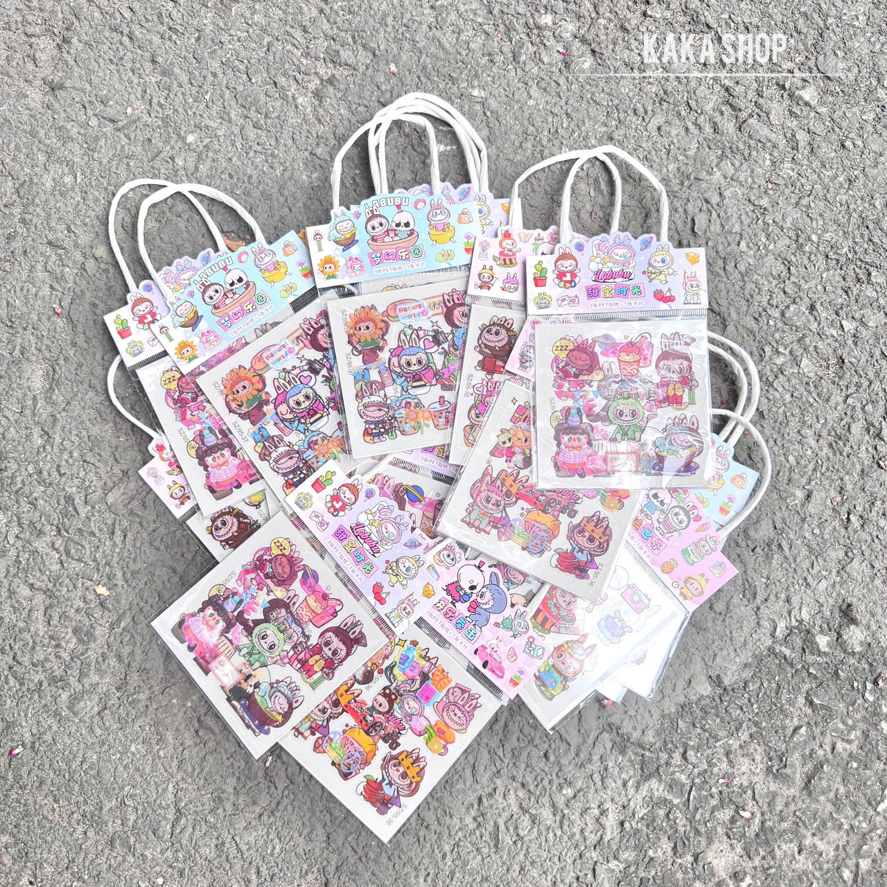 COMBO 10 TÚI STICKER LABUBU