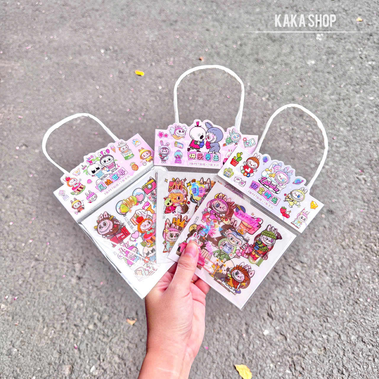 COMBO 10 TÚI STICKER LABUBU