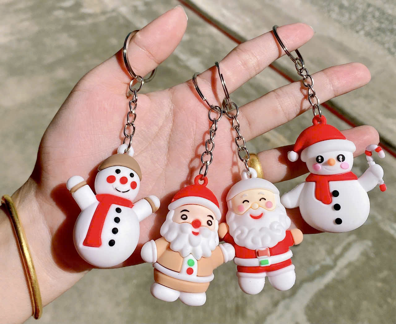 COMBO 5 - MÓC KHÓA DẺO NOEL