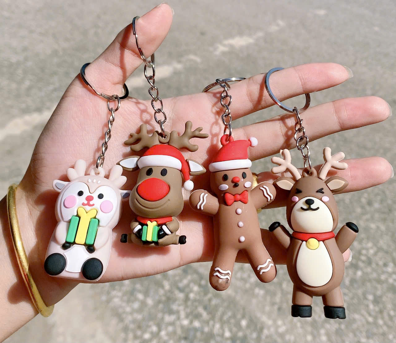 COMBO 5 - MÓC KHÓA DẺO NOEL