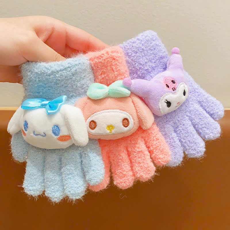 COMBO 5 BỘ -17K/ BỘ GĂNG TAY HOẠT HÌNH CHO BÉ 3-10 TUỔI