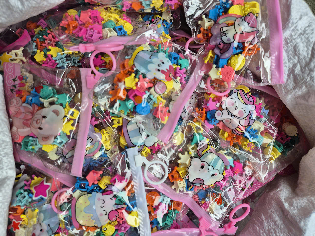 COMBO 5 (6K/SET)- SET TÚI ZIP 20 KẸP CÀNG CUA MINI HOẠT HÌNH CHO BÉ