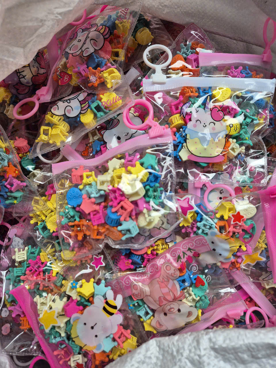 COMBO 5 (6K/SET)- SET TÚI ZIP 20 KẸP CÀNG CUA MINI HOẠT HÌNH CHO BÉ