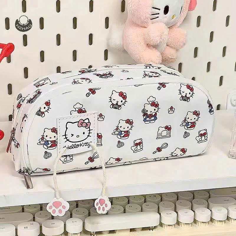 TÚI ĐỰNG BÚT 2 NGĂN KITTY