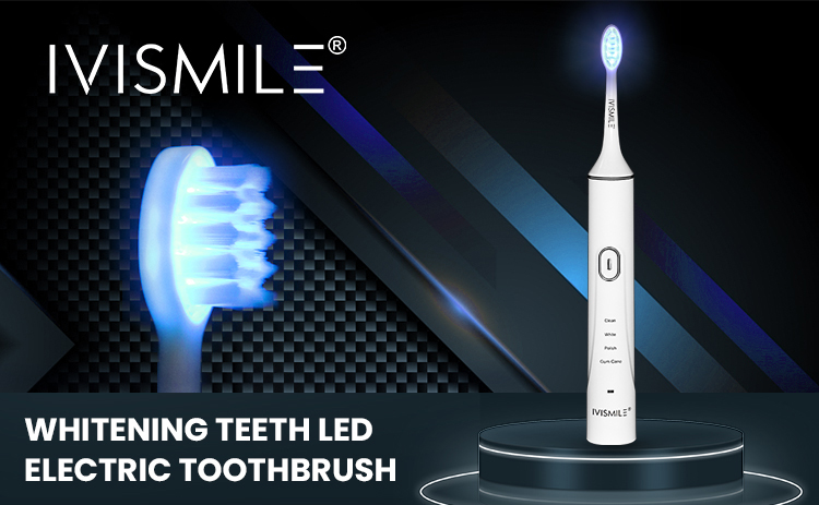 Review bàn chải điện sóng âm IVISMILE có đèn LED tẩy trắng răng thế hệ mới nhất 2023