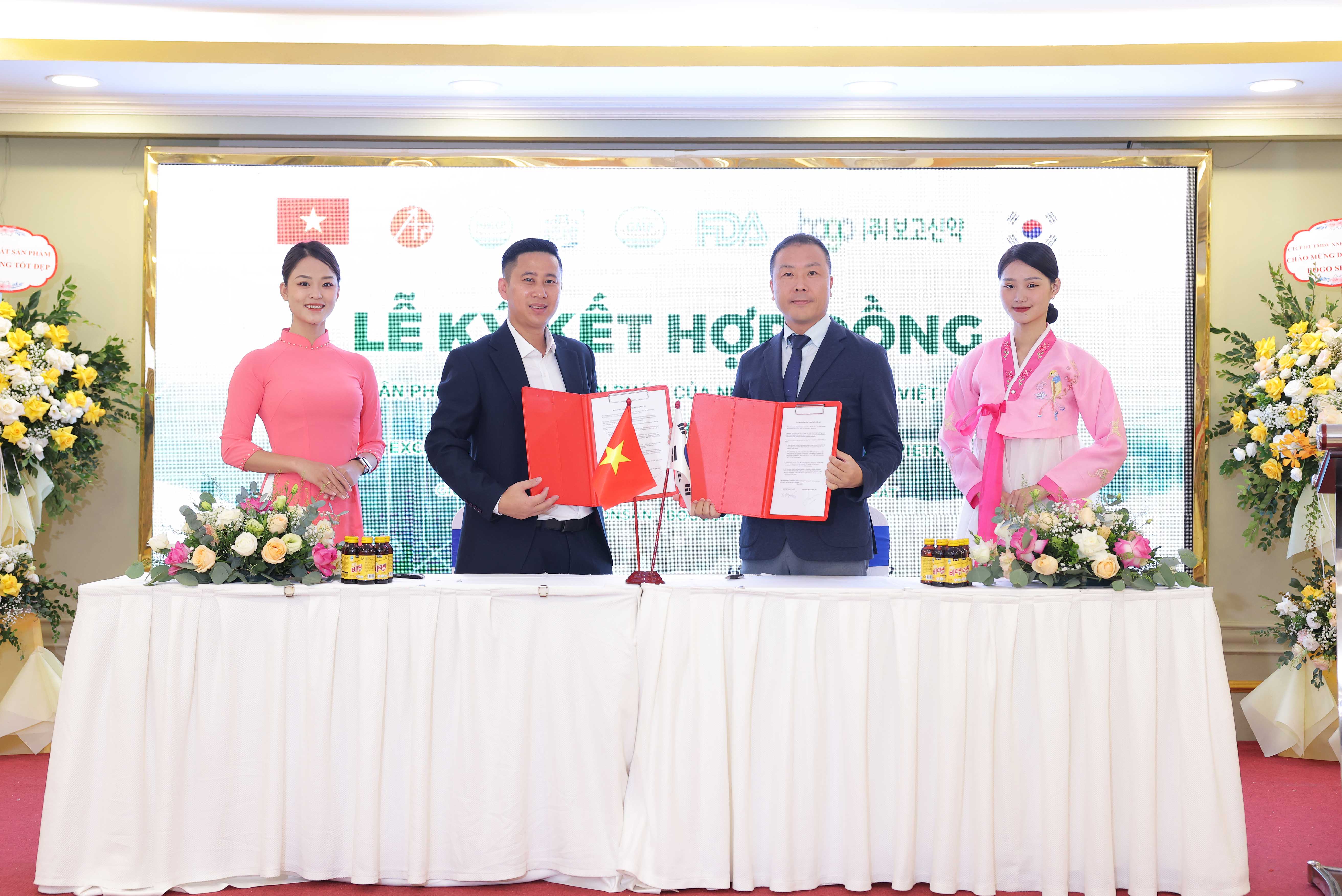 LỄ KÝ KẾT HỢP ĐỒNG: Phân phối độc quyền sản phẩm của Nhà máy BOGO tại Việt Nam giữa CÔNG TY CPĐT TMDV XUẤT NHẬP KHẨU AN THỊNH PHÁT & NHÀ MÁY NONSAN - BOGOSHINYAK CO.,LTD