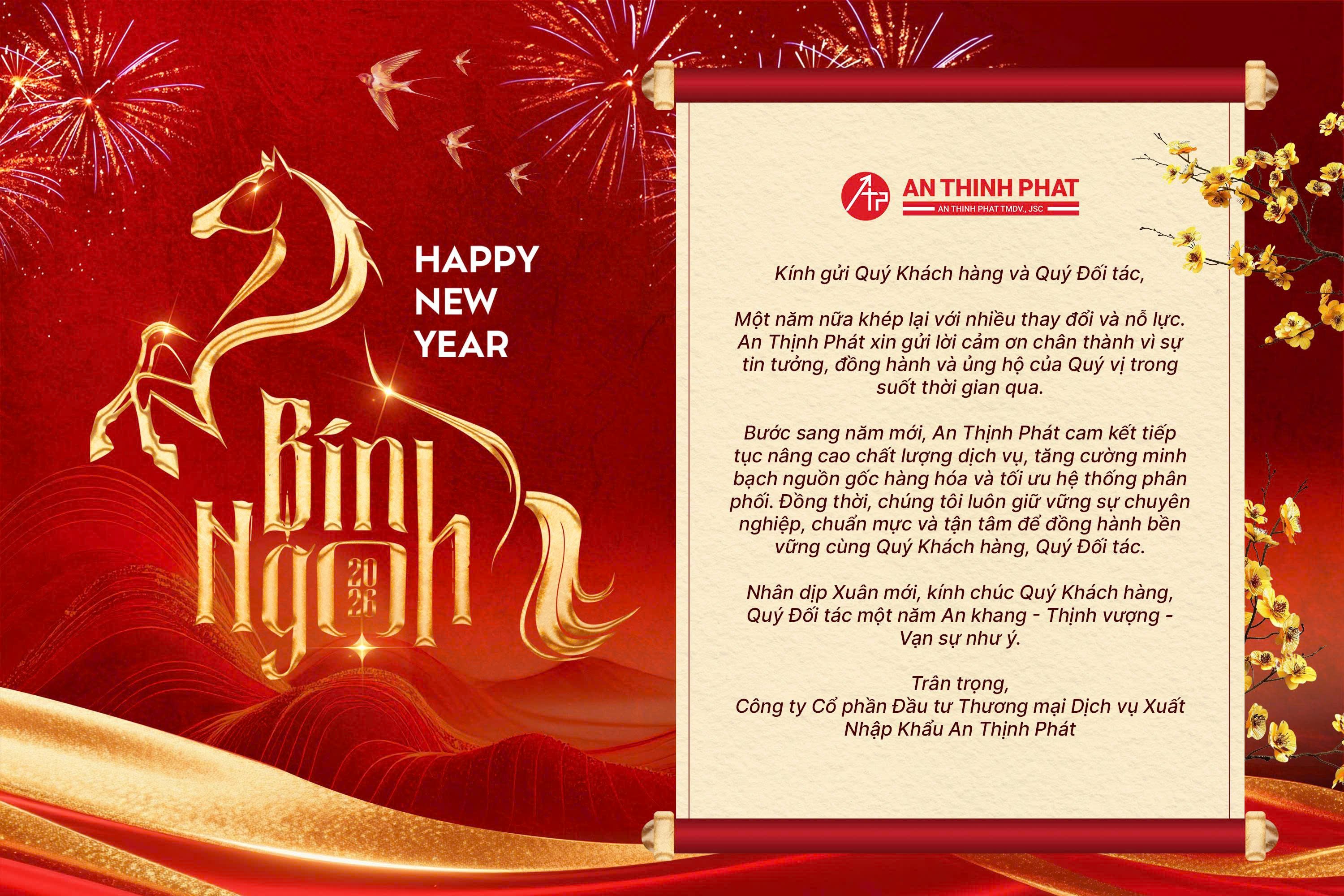 THÔNG ĐIỆP CHÀO XUÂN BÍNH NGỌ 2026