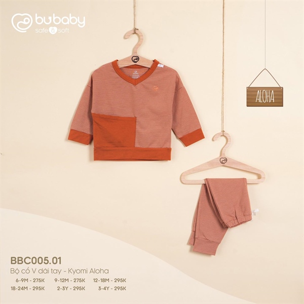 Cổ V Dài Tay Kyomi Aloha Bubaby BBC005.01
