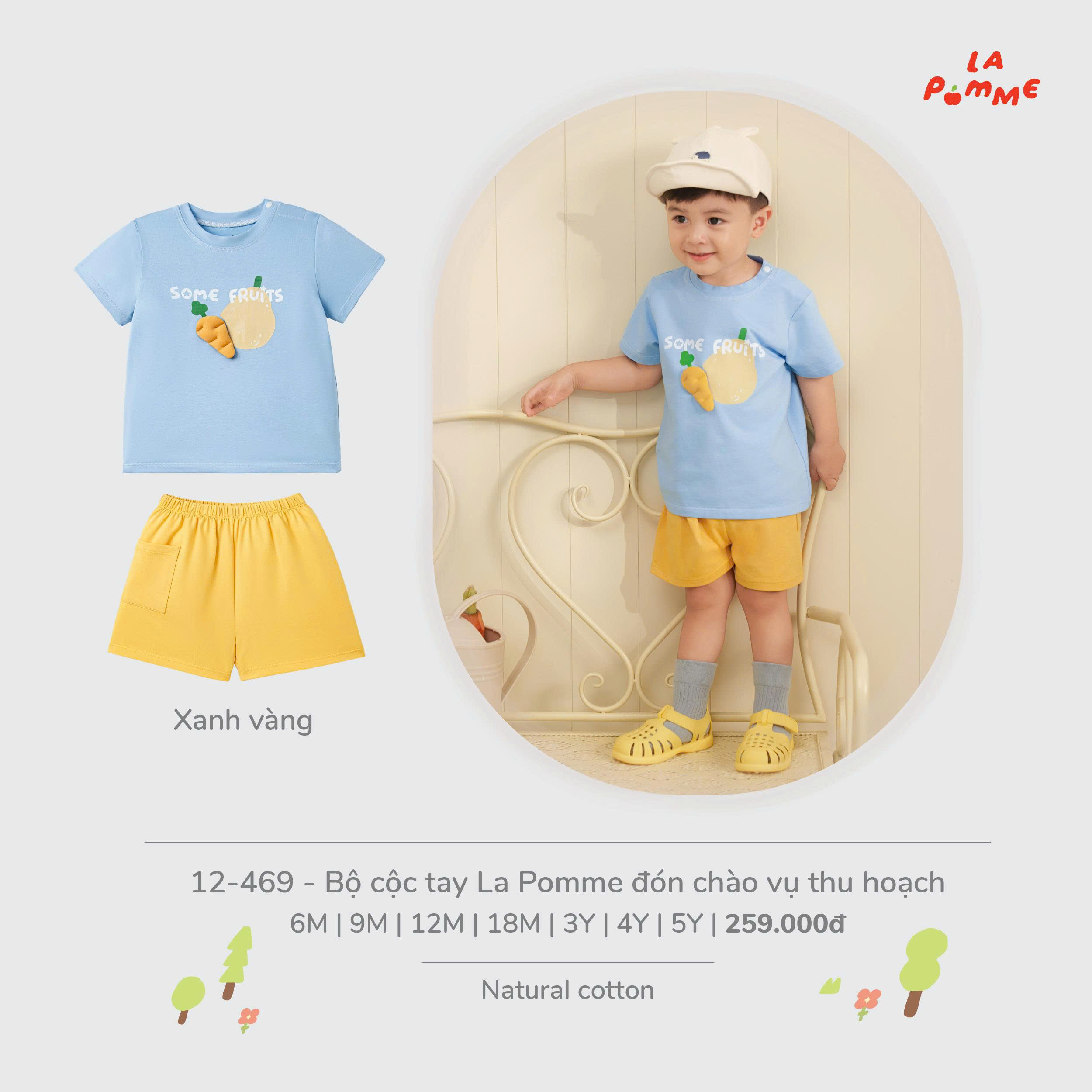Bộ cộc tay La Pomme đón chào vụ thu hoạch 12469