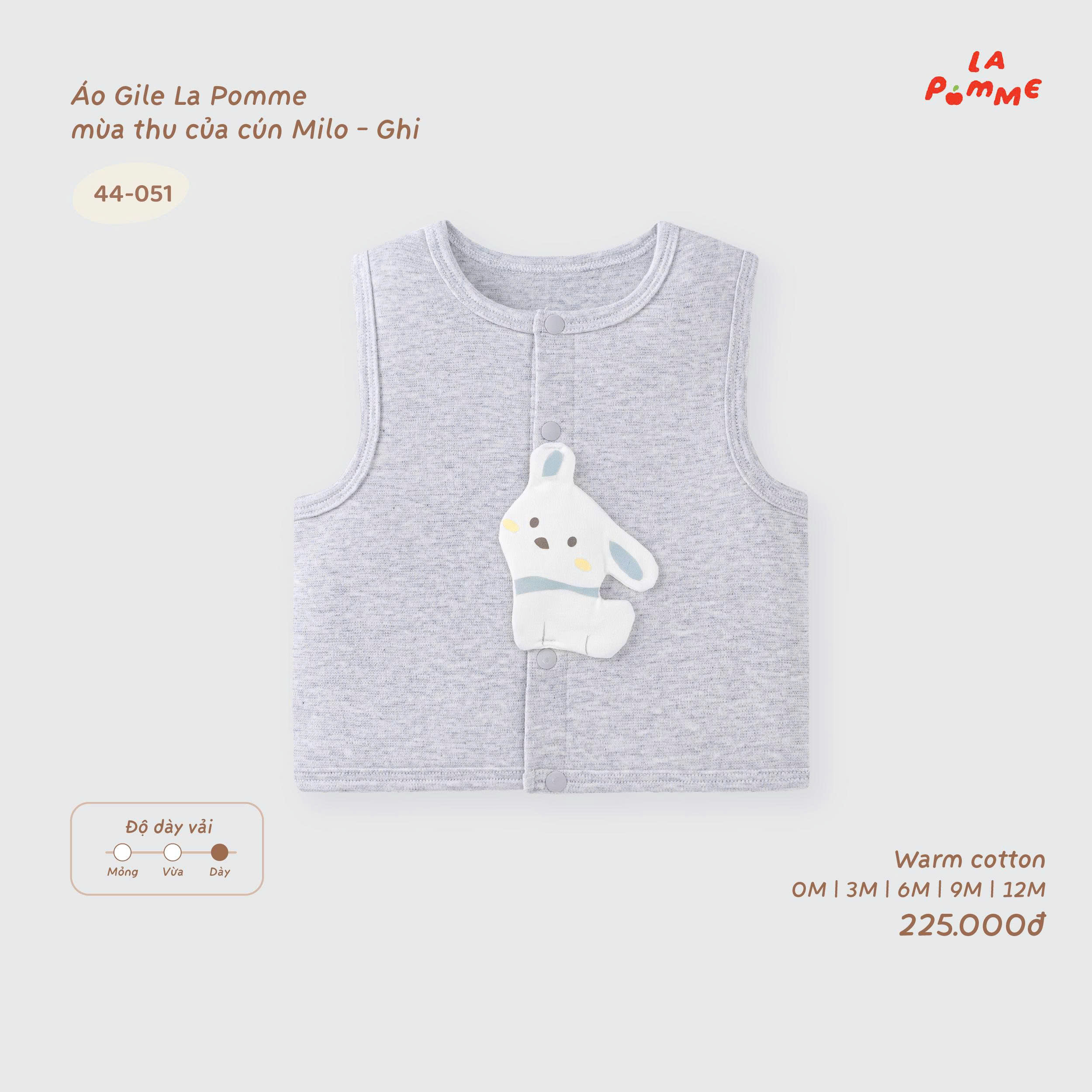 Áo Gile La Pomme mùa thu của cún Milo