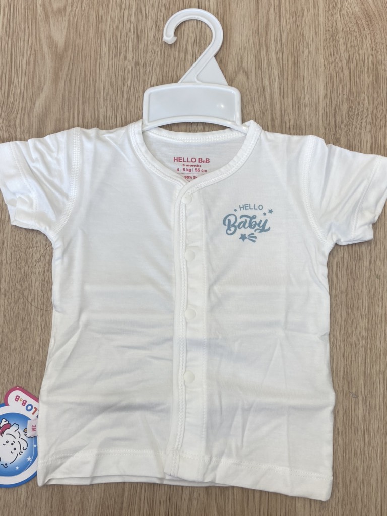 Áo cổ tim trắng TN Bamboo ASS0061