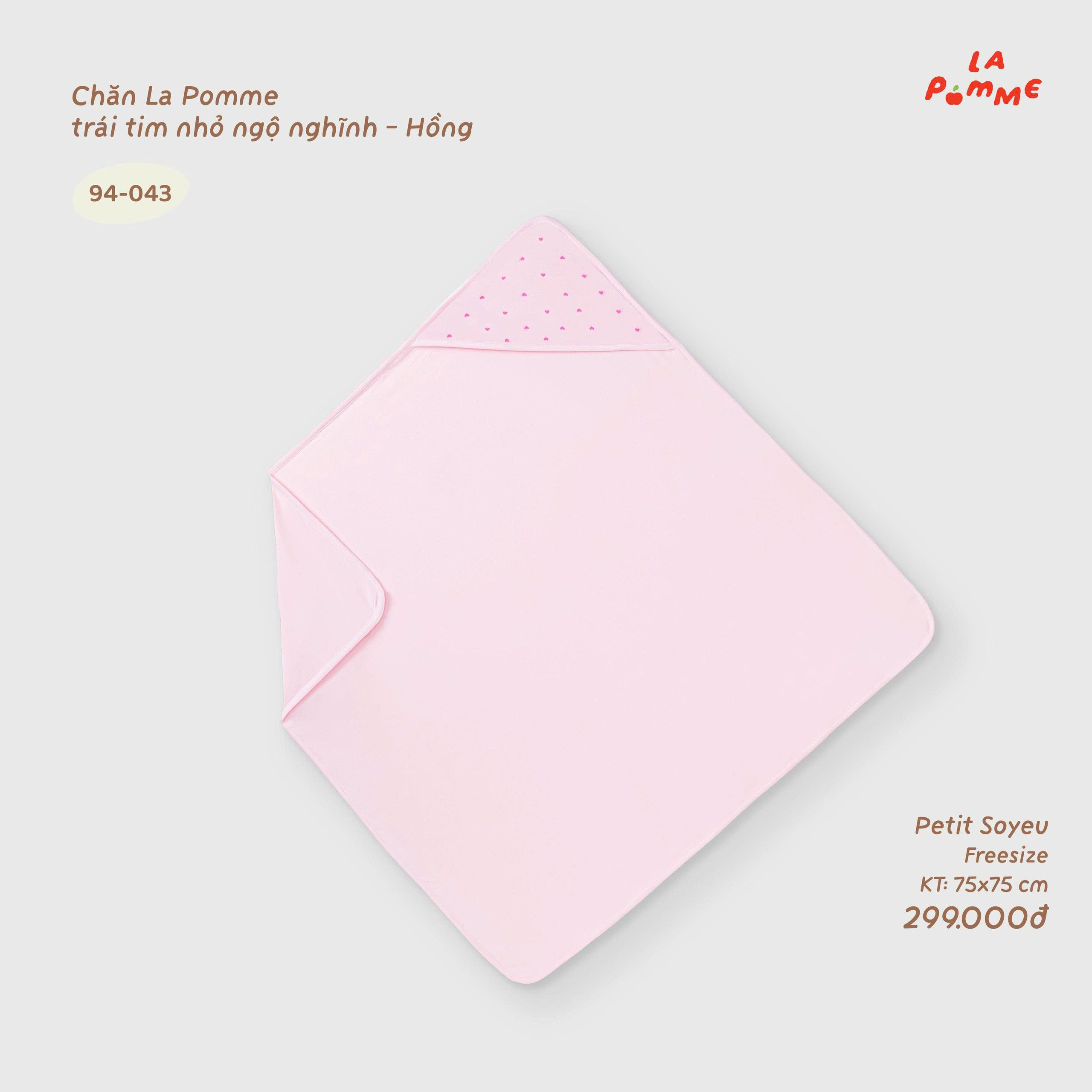 Chăn La Pomme trái tim nhỏ ngộ nghĩnh 94043