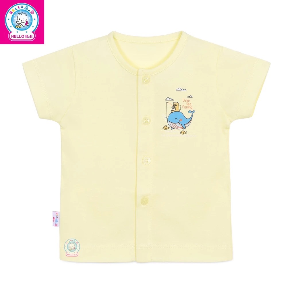 Áo cài giữa màu tay ngắn AL0004