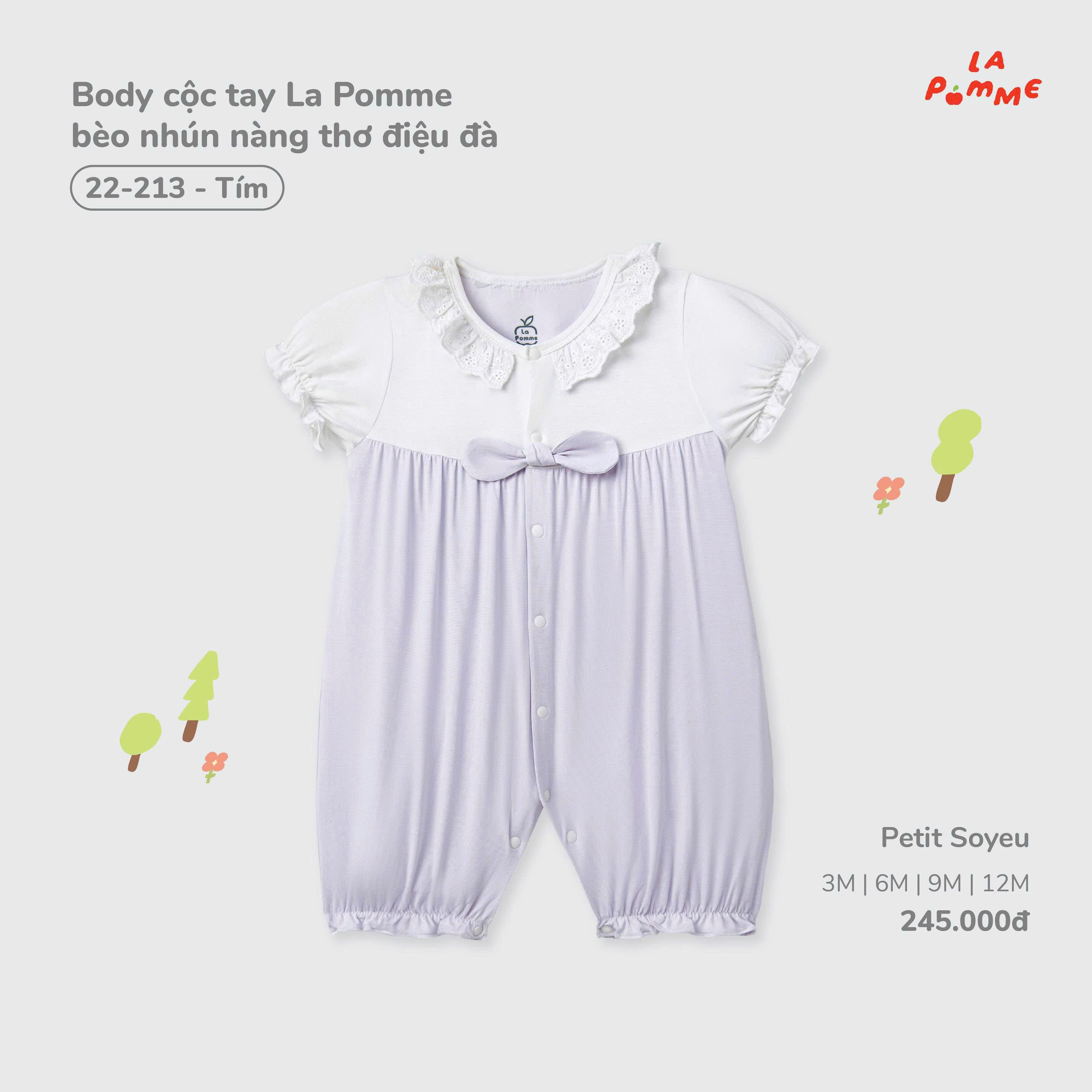 Body cộc tay La Pomme bèo nhún nàng thơ điệu đà 22213
