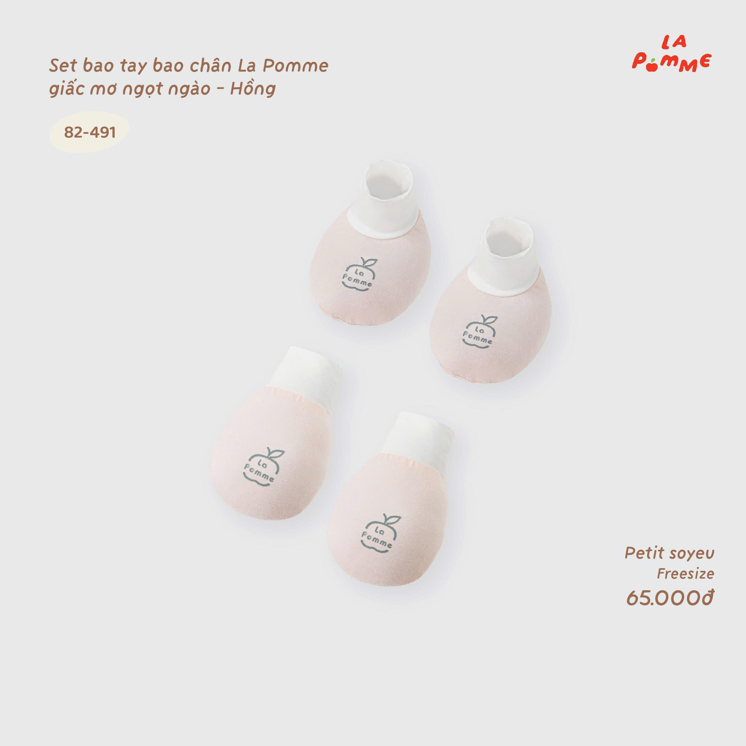 Set bao tay bao chân La Pomme giấc mơ ngọt ngào 82491