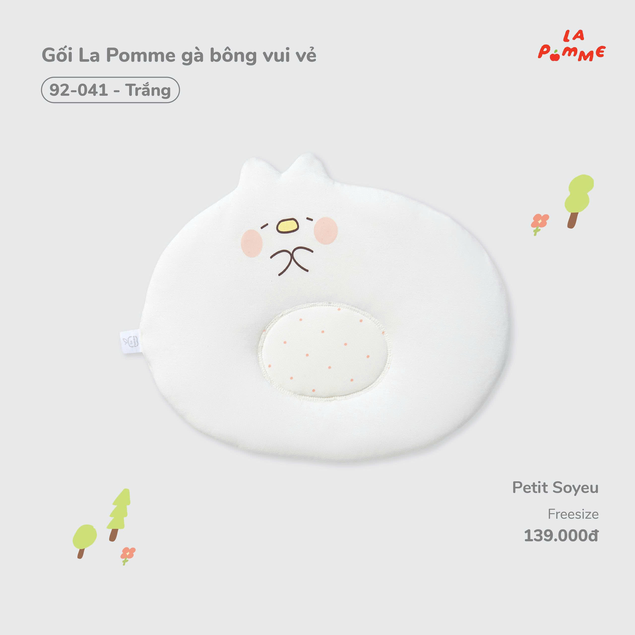 Gối La Pomme gà bông vui vẻ 92041