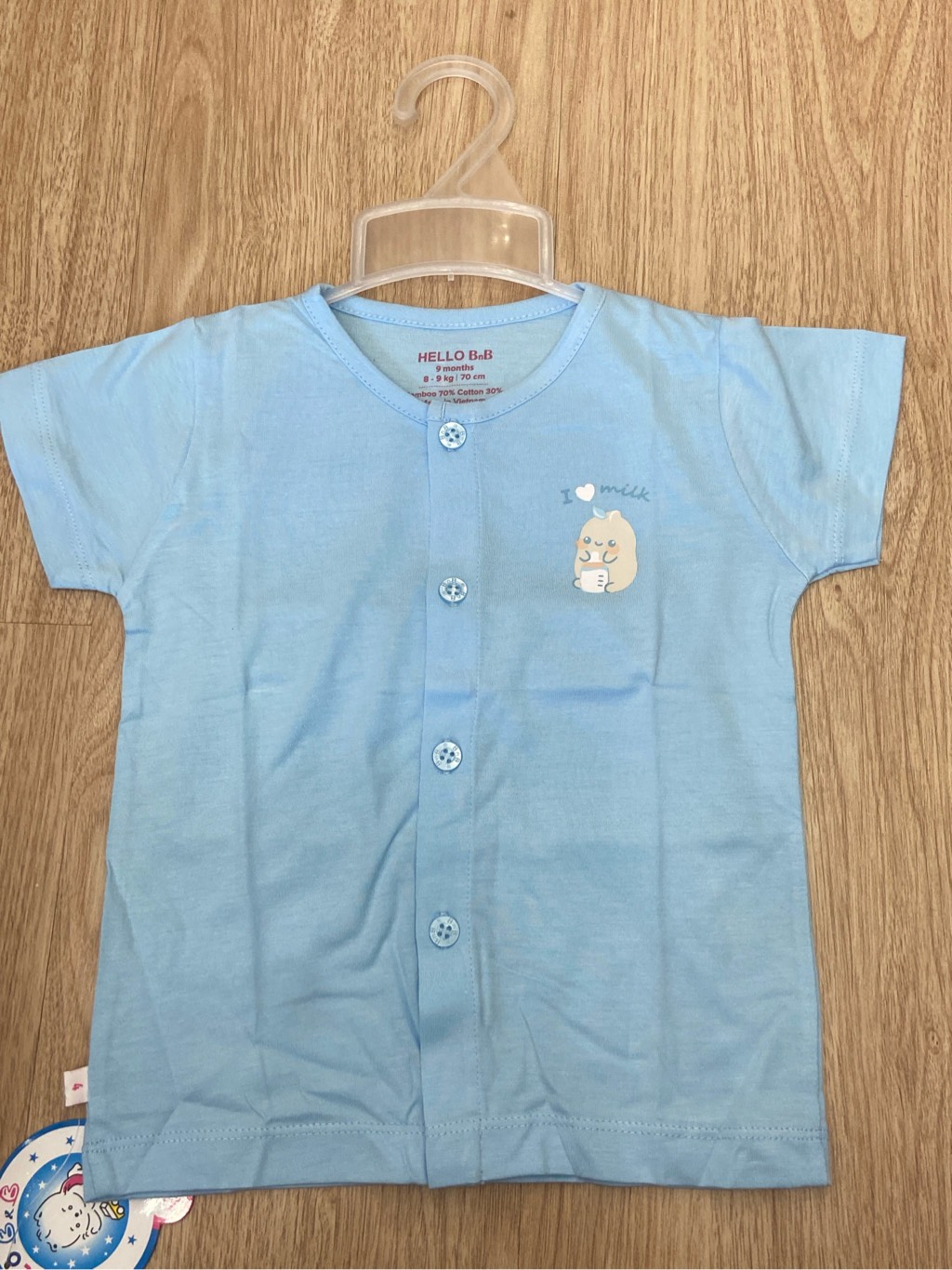 Áo cài giữa màu tay ngắn AL0004