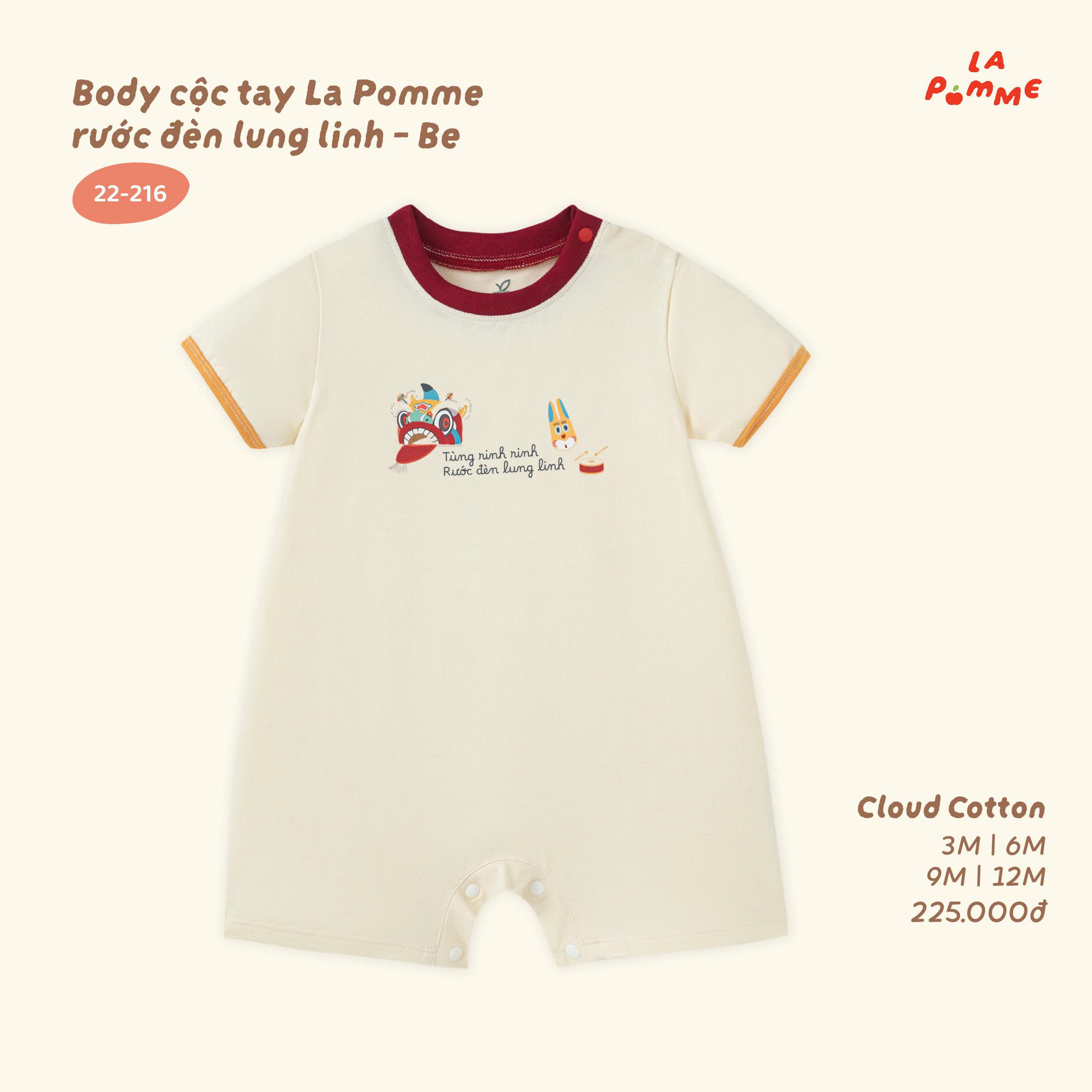 Body cộc tay La Pomme rước đèn lung linh