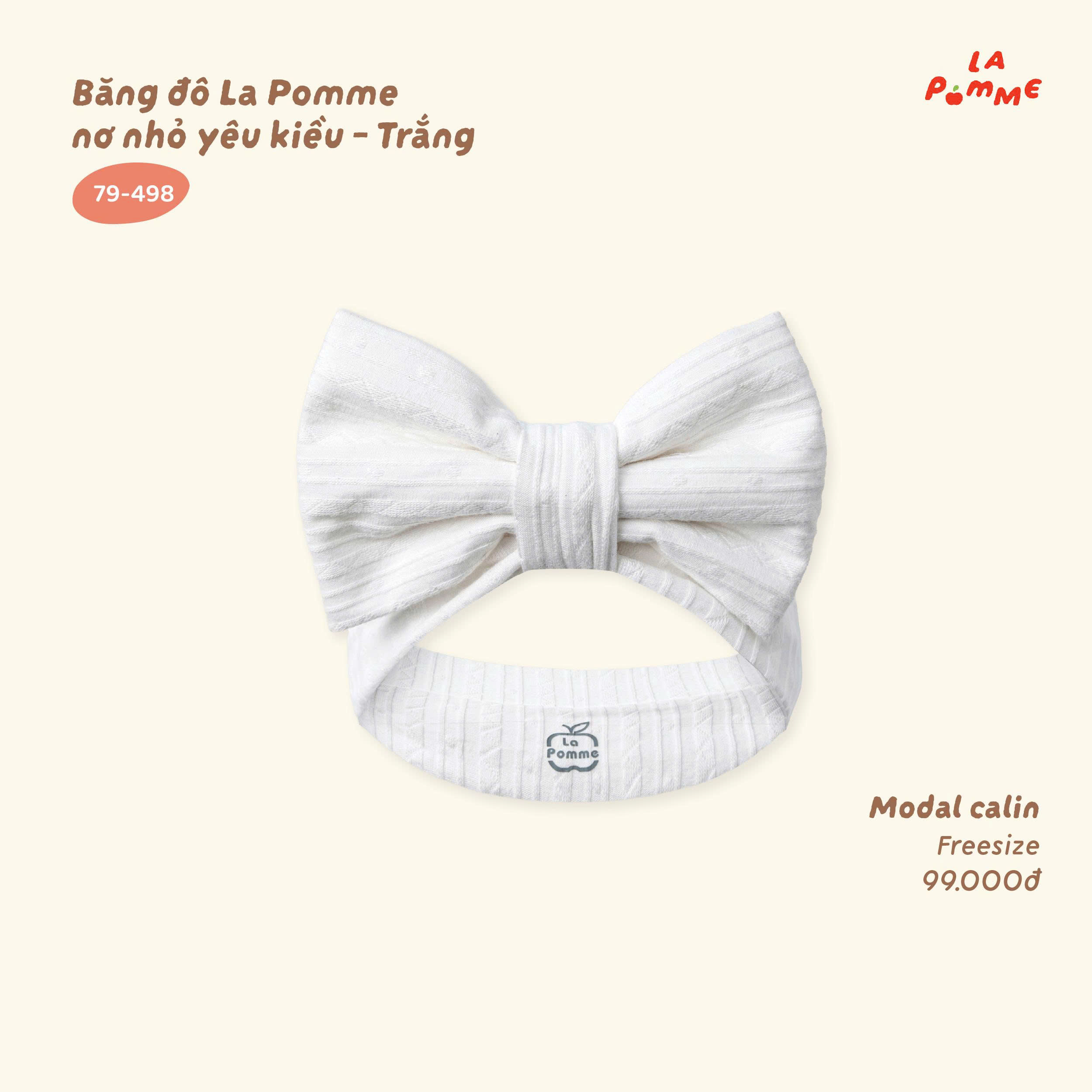 Băng đô La Pomme nơ nhỏ yêu kiều