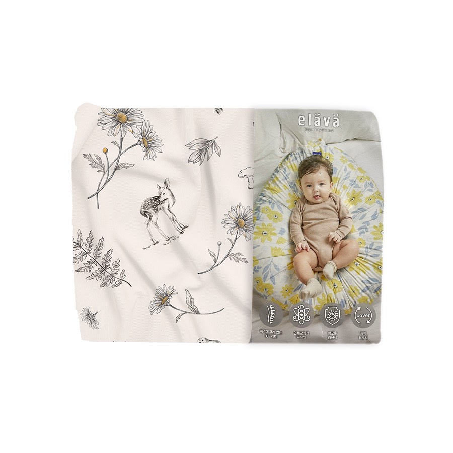 BB.0002 Áo ngủ gối chống trào ngược vintage daisy - ELAVA - FEKAA-001-DS
