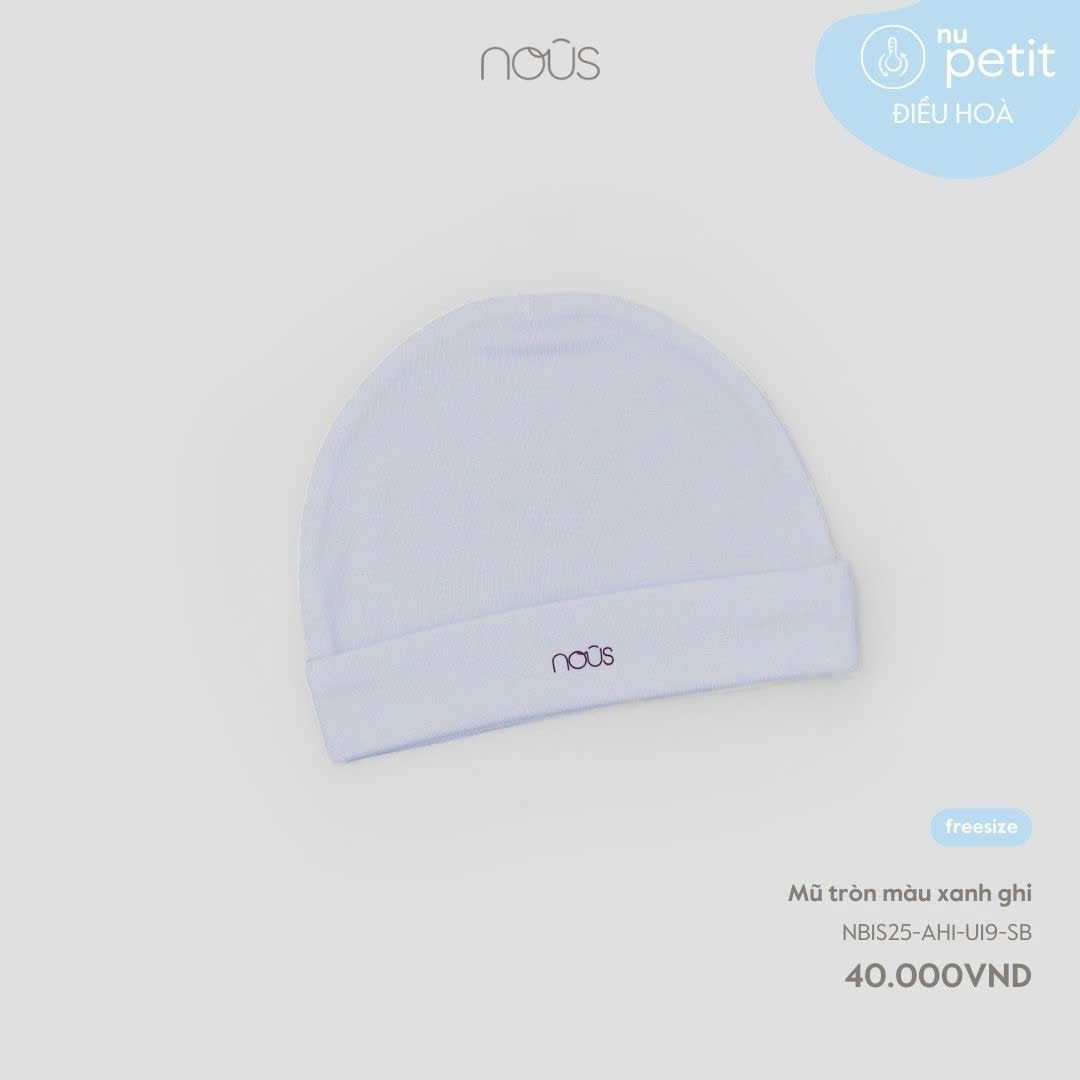 Mũ tròn màu xanh ghi