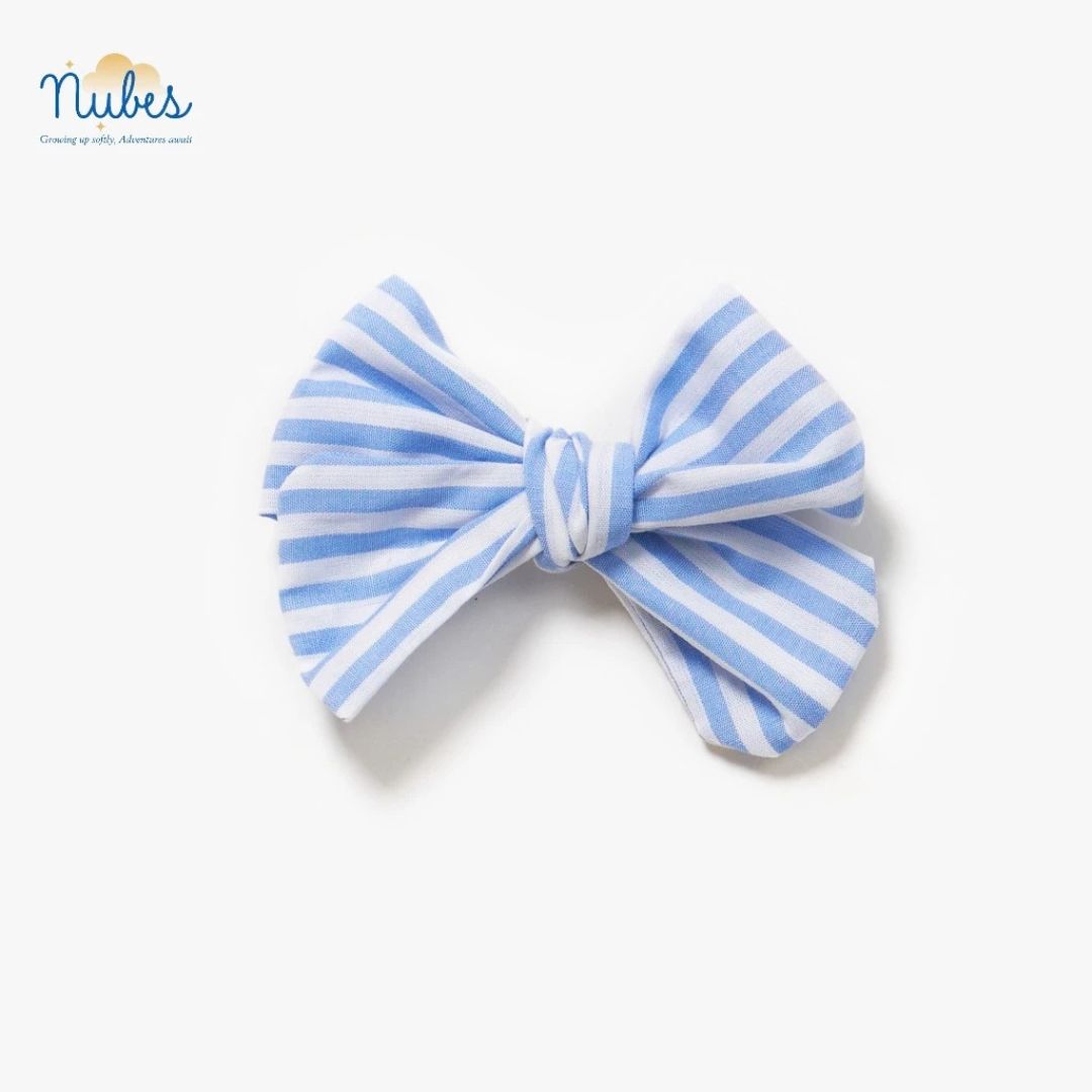 Kẹp Tóc Nơ Xanh Cho Bé Gái