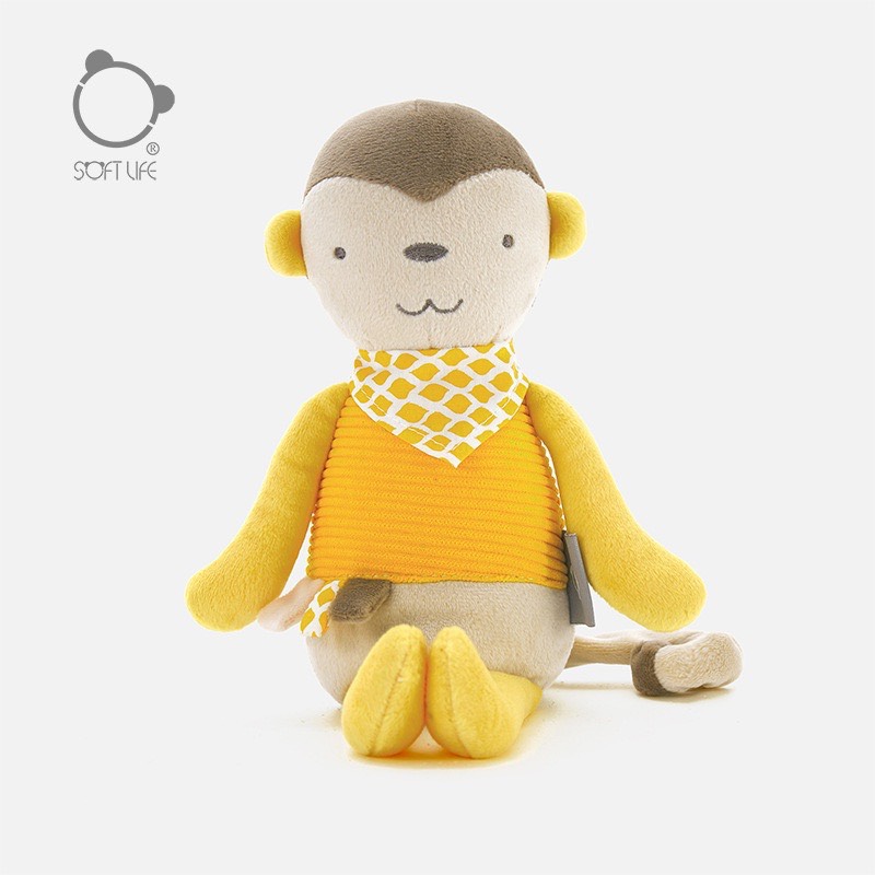BB.0159 Thú bông khỉ vàng đeo yếm