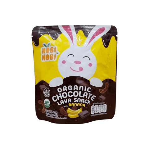 Thực phẩm bổ sung bánh snack socola hữu cơ Nobi Nobi vị chuối 20g