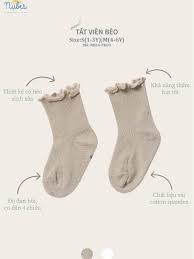 Tất Cao Cổ Viền Bèo Cho Bé Gái