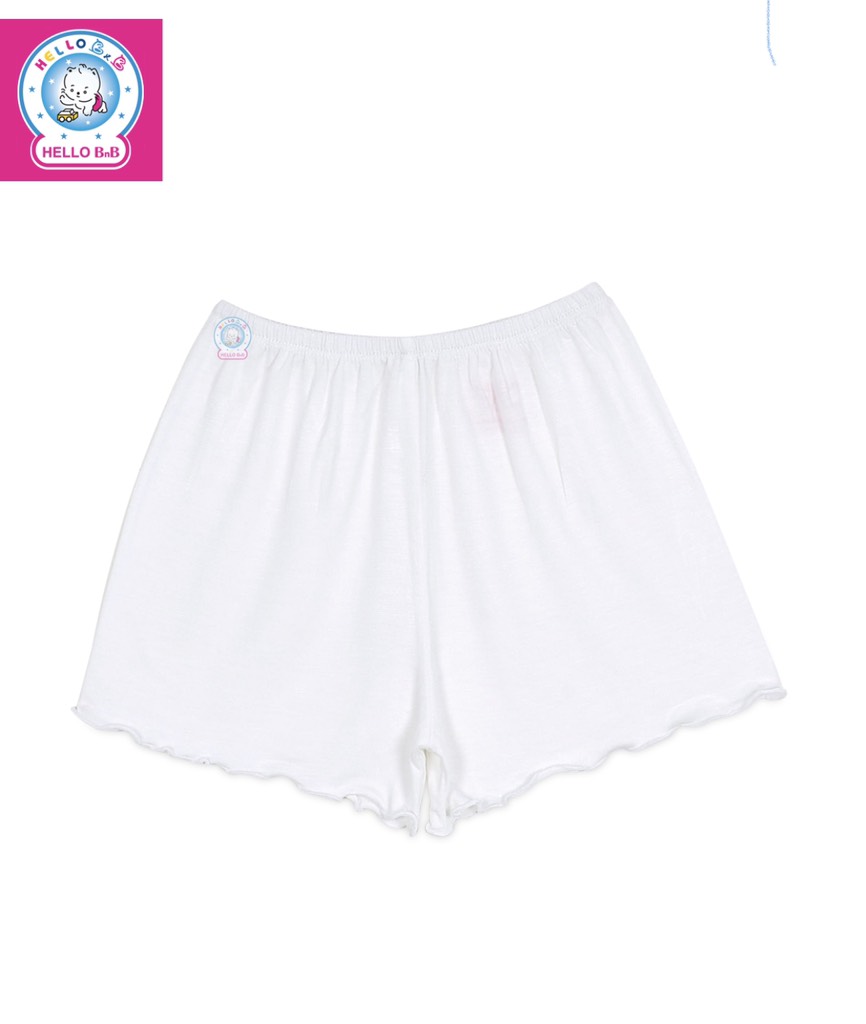 Quần ngắn dún bèo trắng Bamboo QL0075