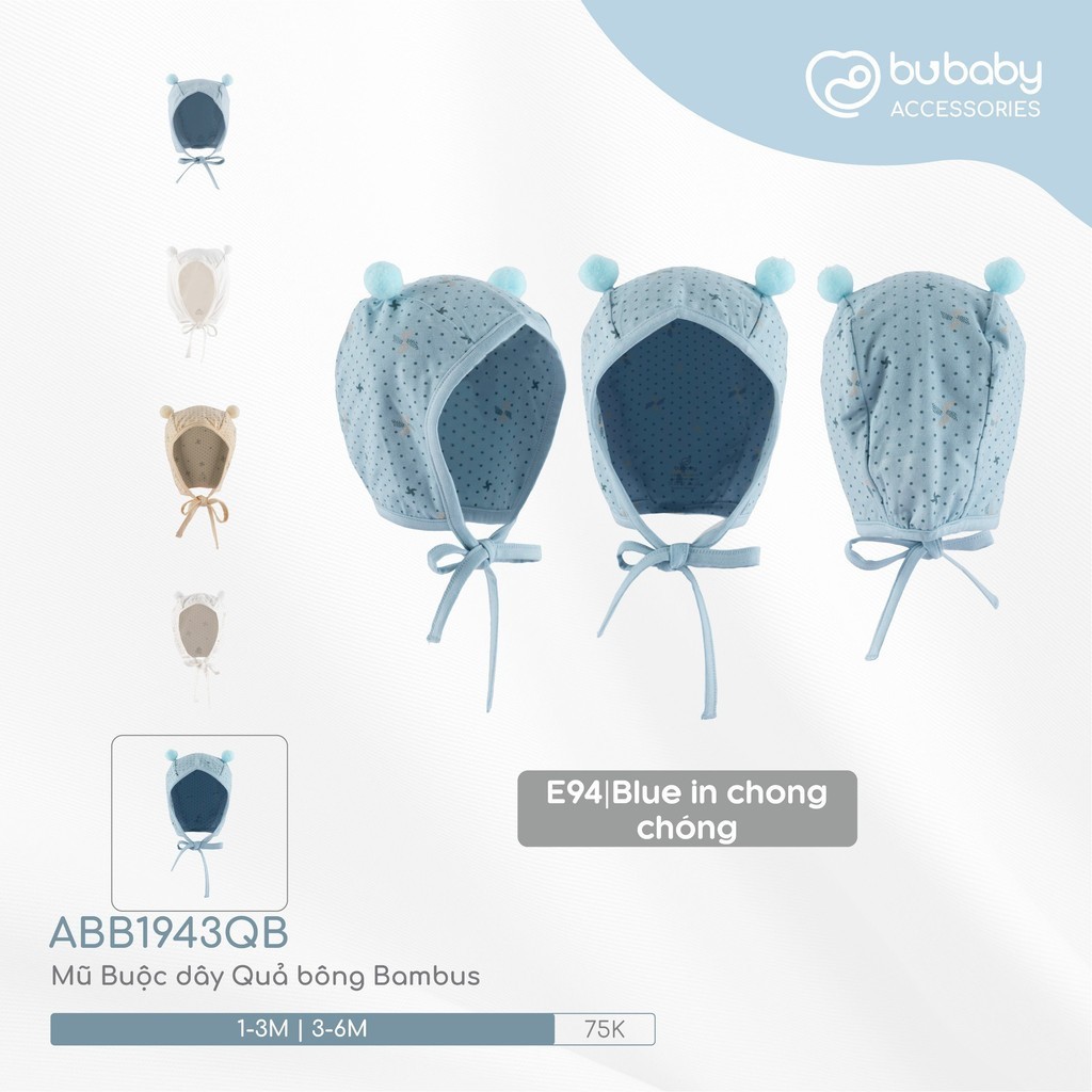 Mũ Buộc dây Quả bông Bambus ABB1943QB