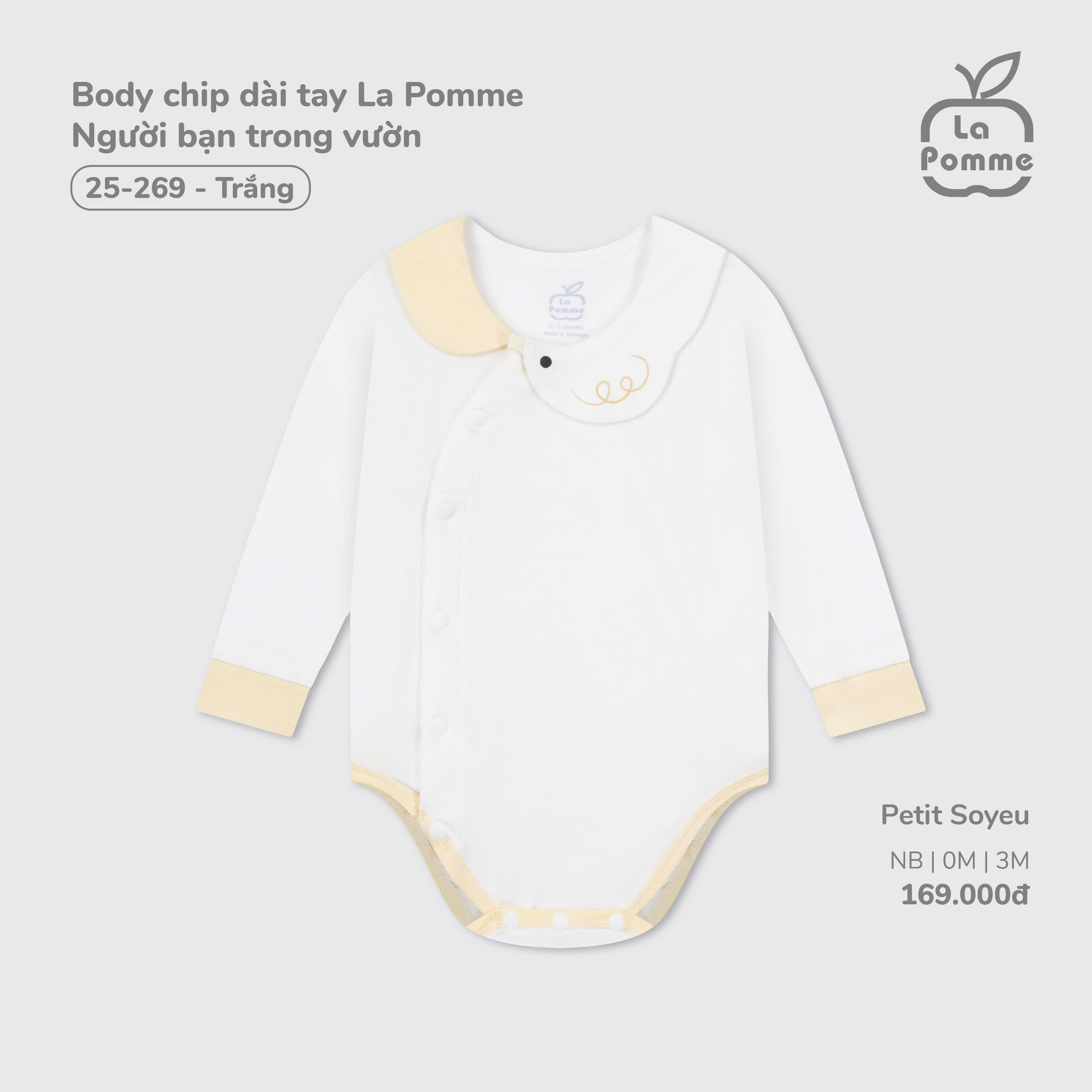 Body chip dài tay La Pomme Người bạn trong vườn