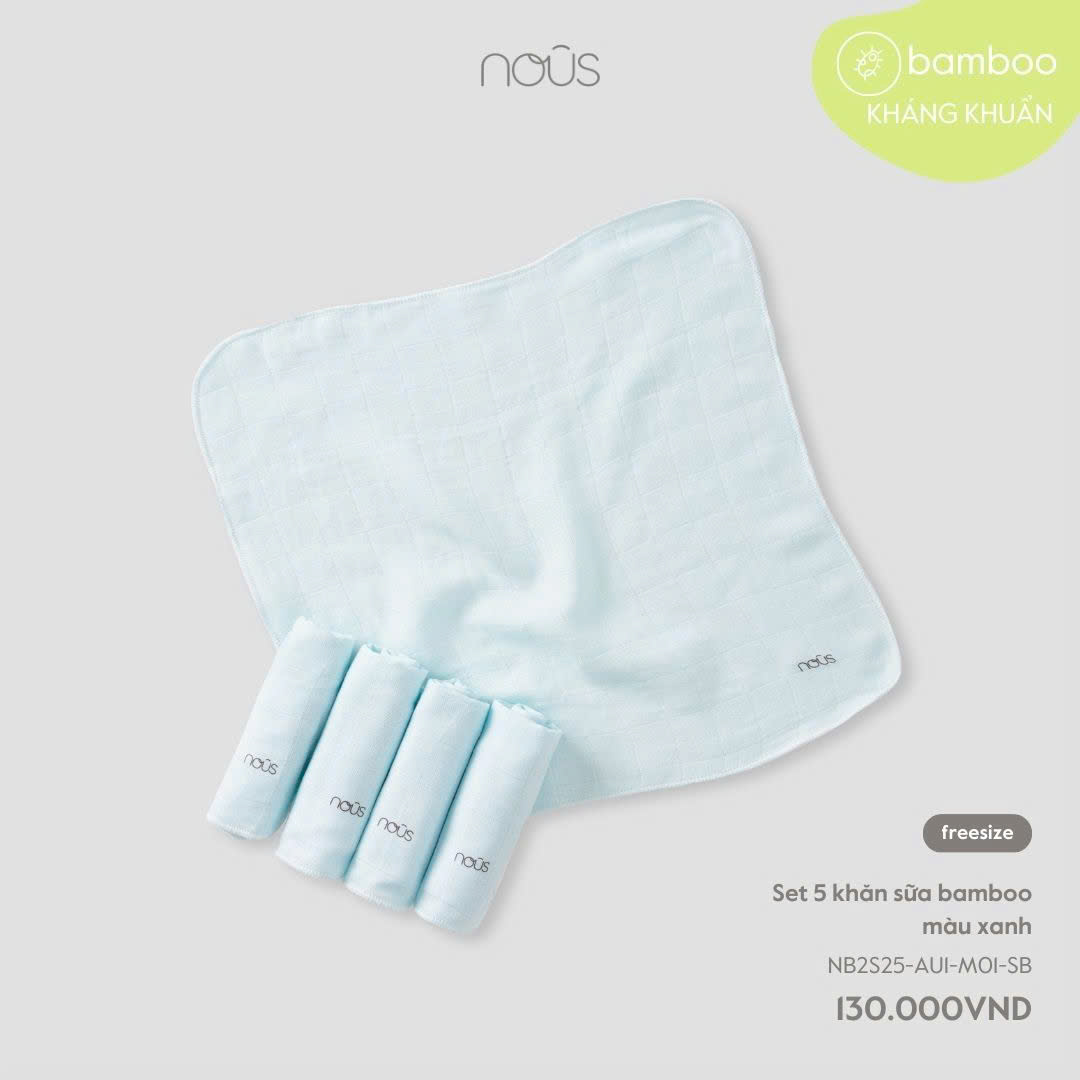 Set 5 Khăn Sữa Bamboo NU2348