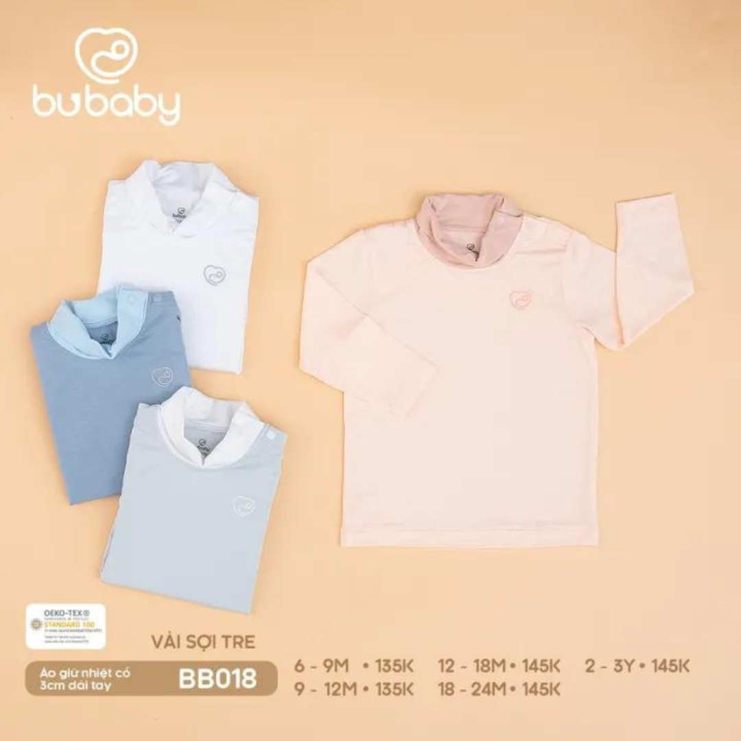 Áo Giữ Nhiệt 3Cm Dài Tay Bubaby BB018S