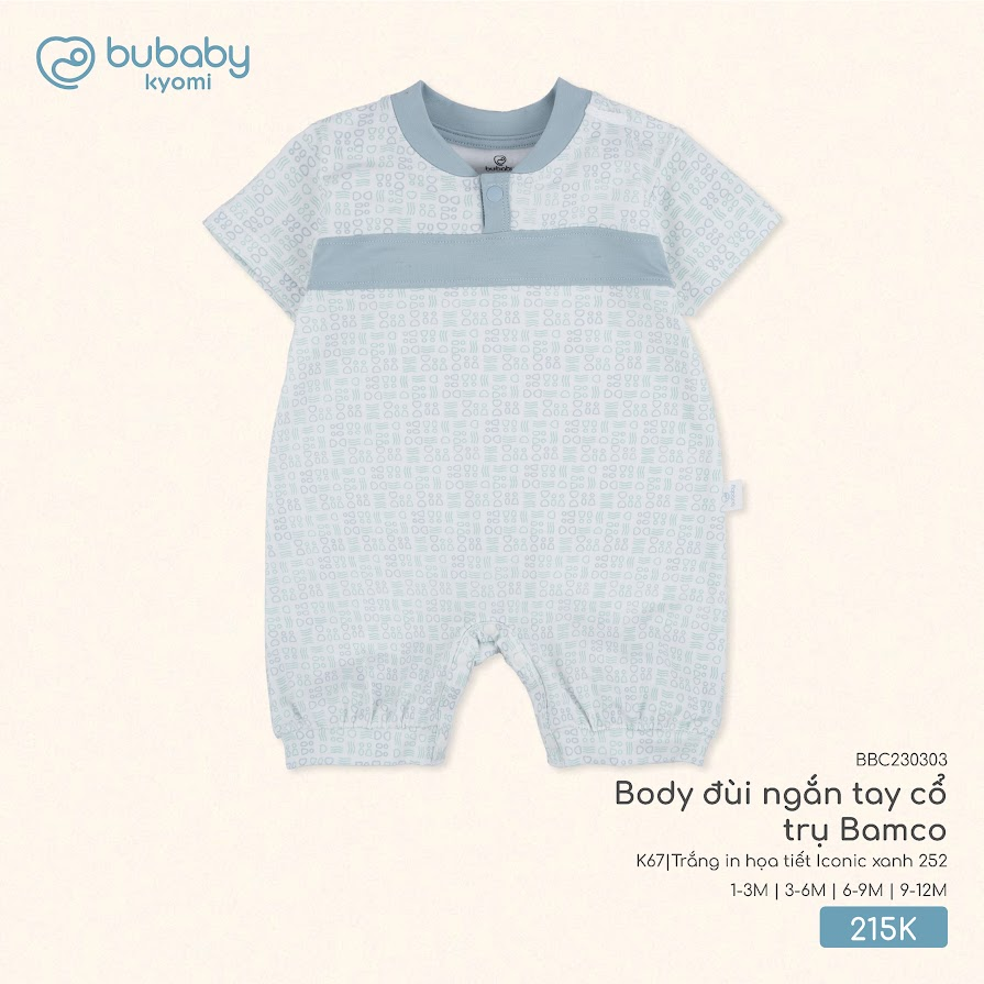 Body Đùi Ngắn Tay Cổ Trụ Bamco Bubaby BBC230303
