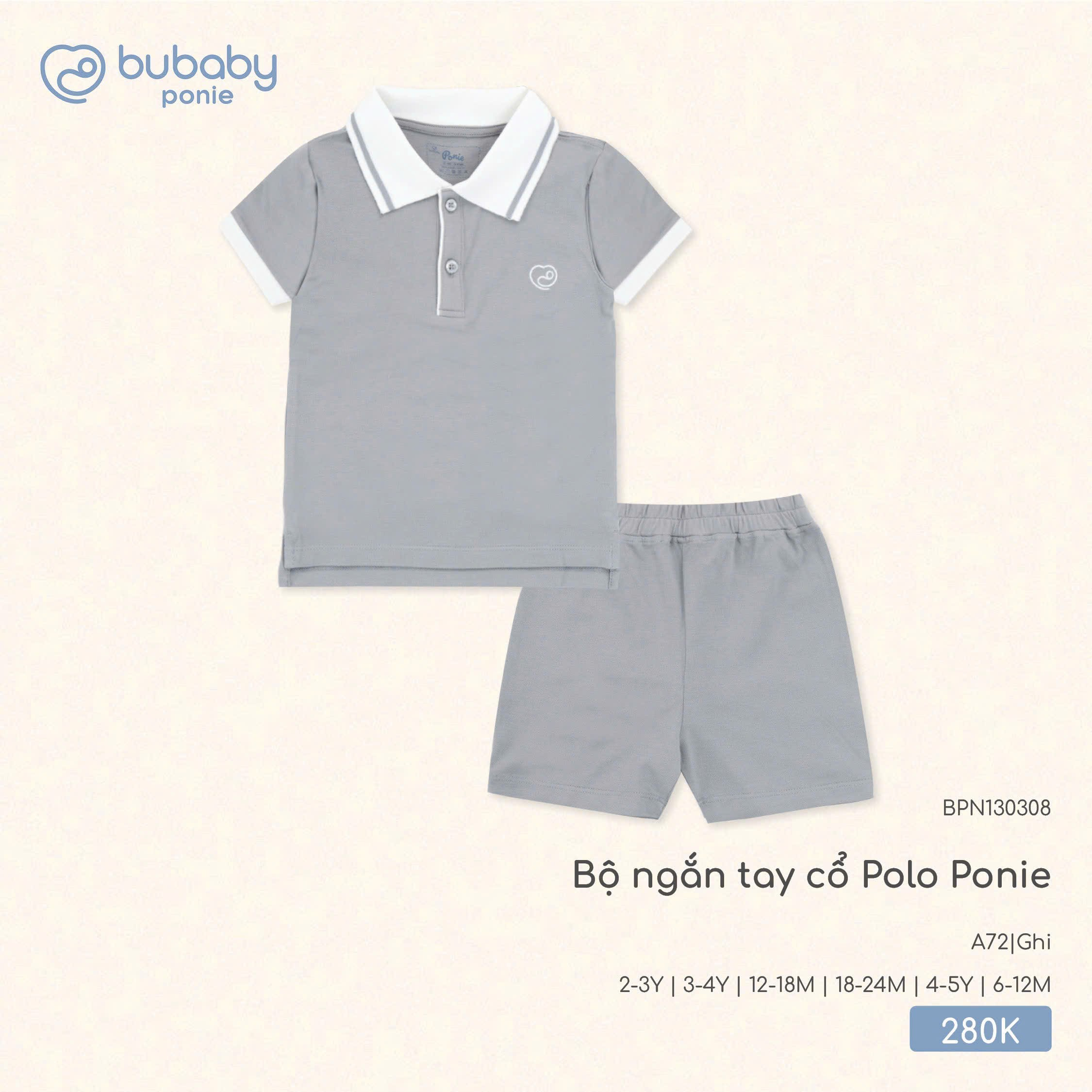Bộ ngắn tay cổ Polo Ponie BPN130308
