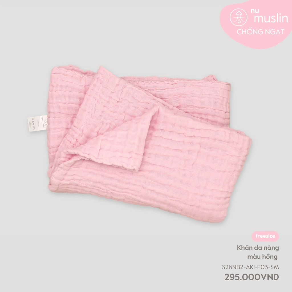 Khăn đa năng màu hồng
