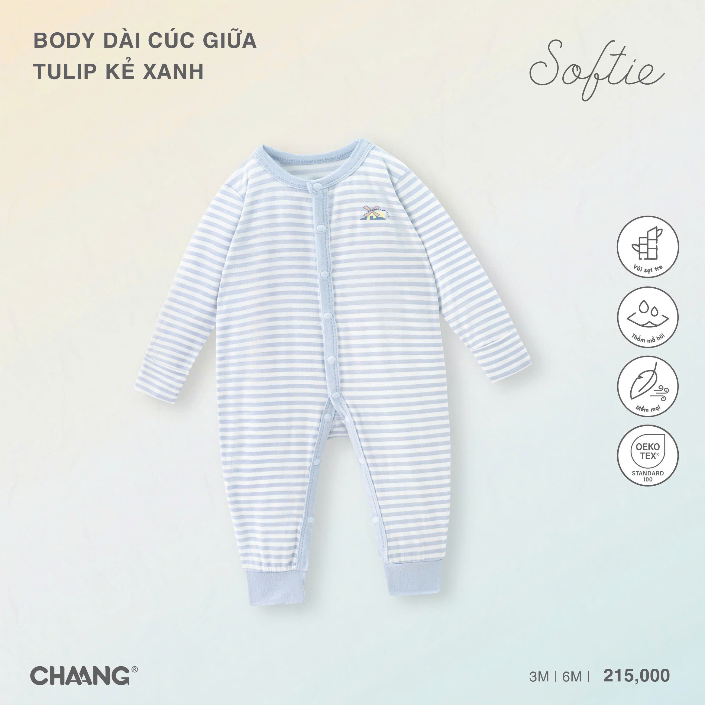 Body dài cúc giữa Tulip K1BB0126OP